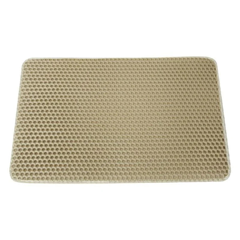 2-Layer Plastic Cat Litter Box Mat