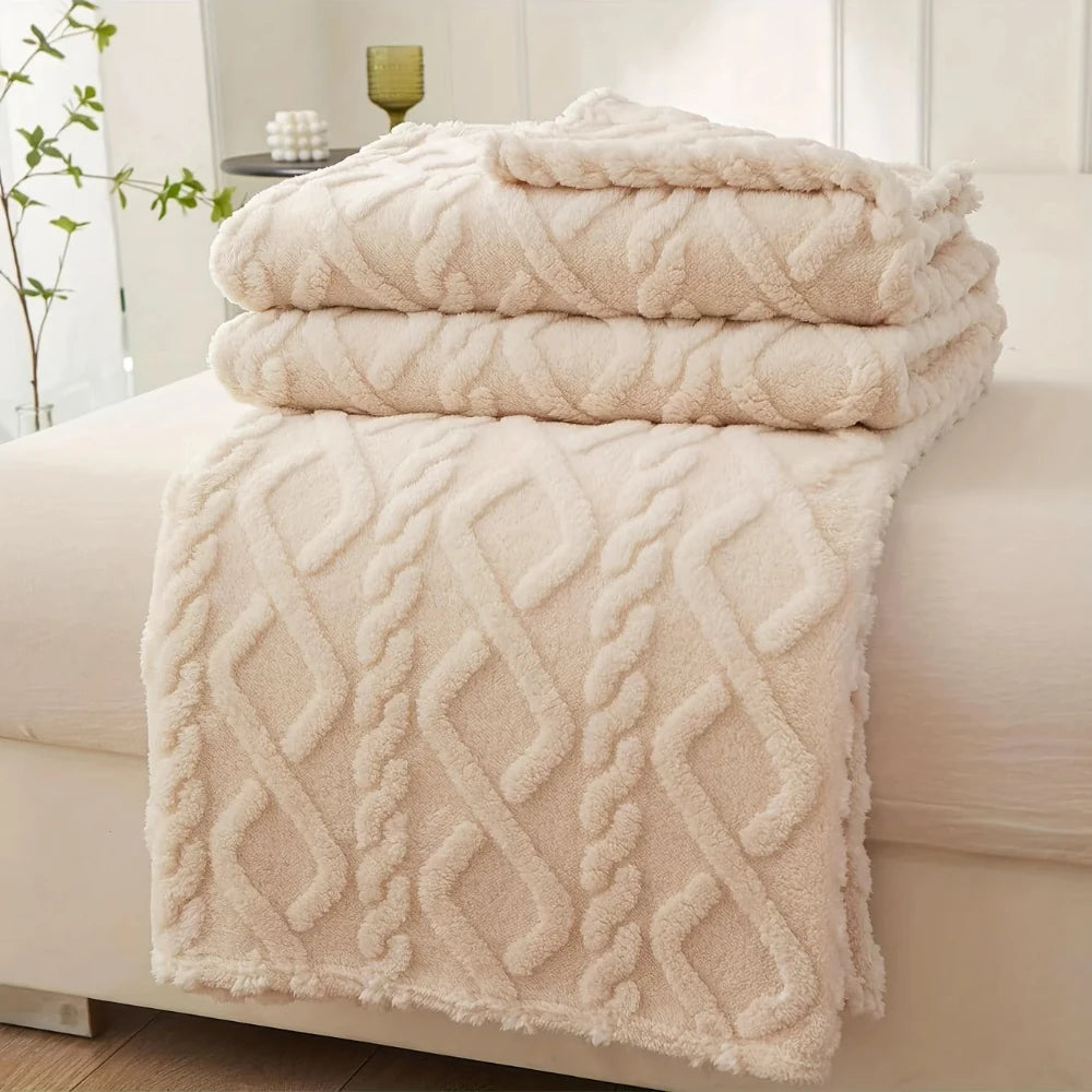 1pc Coral Fleece, Lightweight & Multi-Purpose Blanket